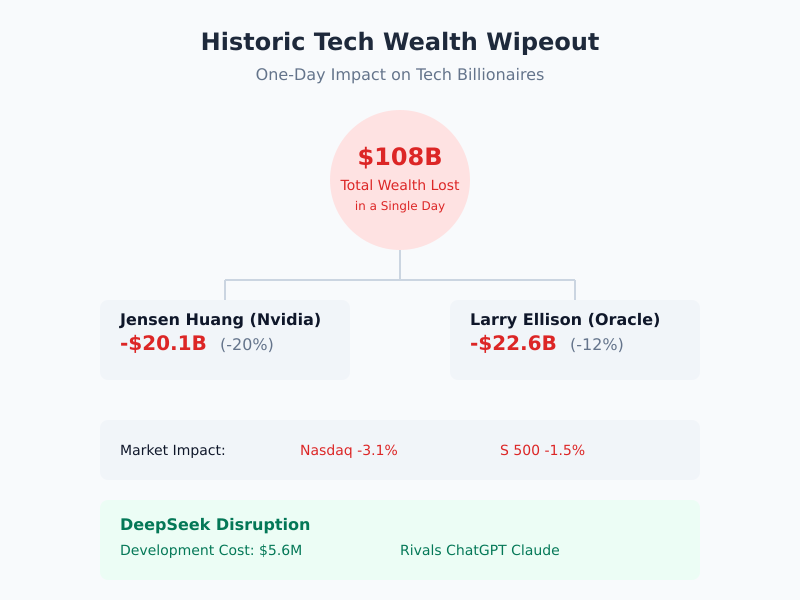 DeepSeek Sparks $108 Billion Loss for World’s Richest A Tech Revolution Shaking Silicon Valley