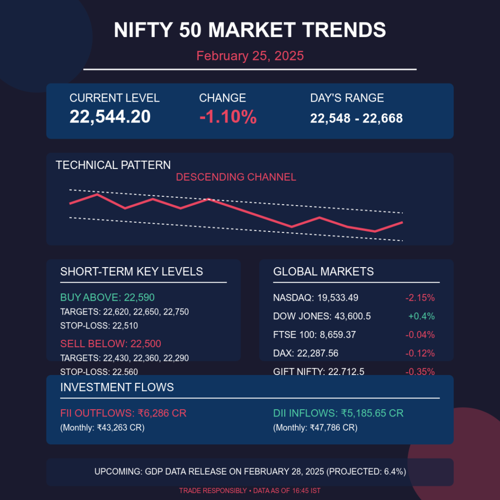 Nifty 50 on February 25, 2025 Nifty 50 on February 25, 2025